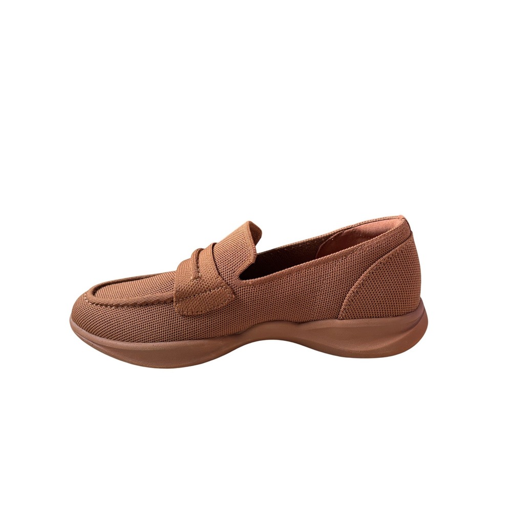 Vivaia Brown Knit Walker Pro Hybrid Penny Loafersn US 8 EU 39 Slip On Flats NEW - Picture 4 of 10